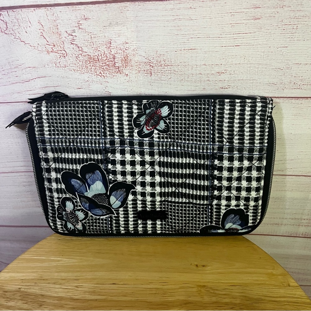 Vera Bradley RFID On the Go Wristlet in the Bedford Plaid pattern.